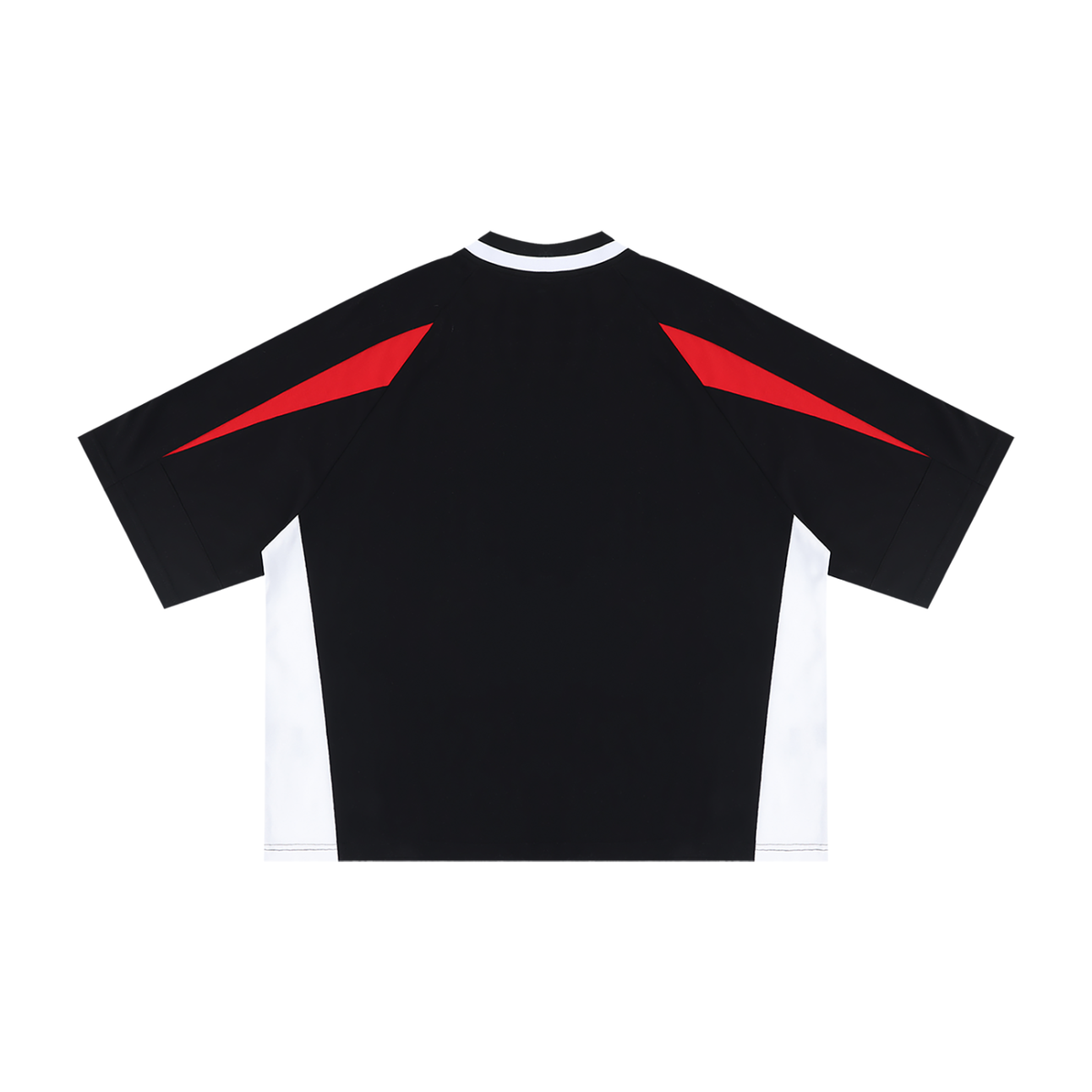 T-shirt oversize col V bicolore