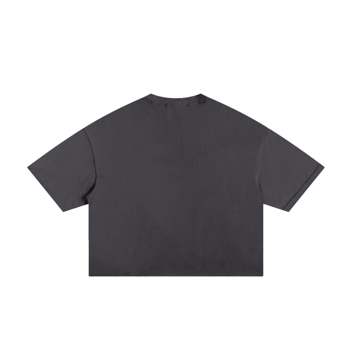 T-shirt boxy classique à bords effilochés