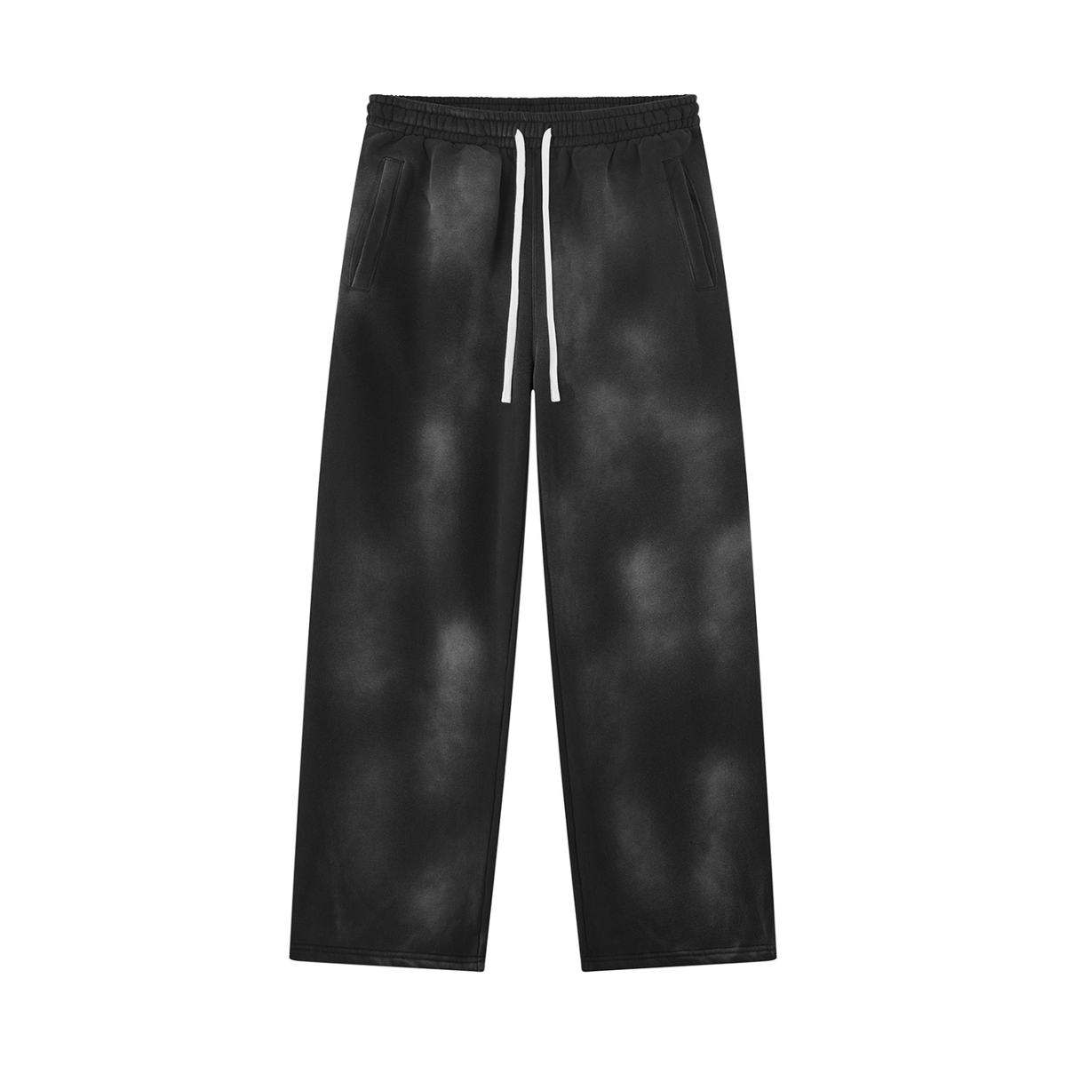 Pantalon de jogging évasé en polaire délavé