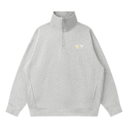 Sweat Col Montant Zippé à Épaules Tombantes