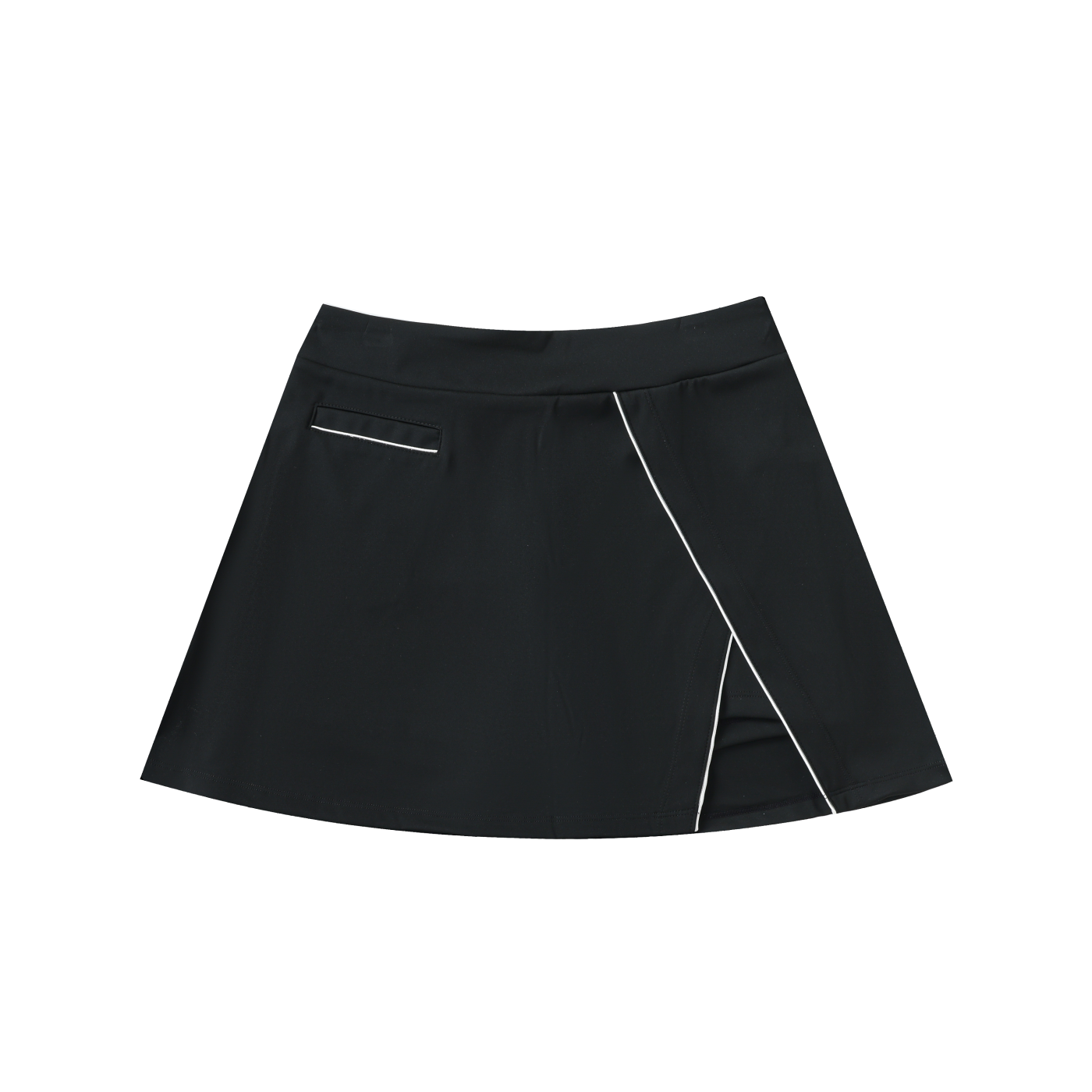 Jupe Évasée Taille Haute à Poches – Style Sporty-Chic