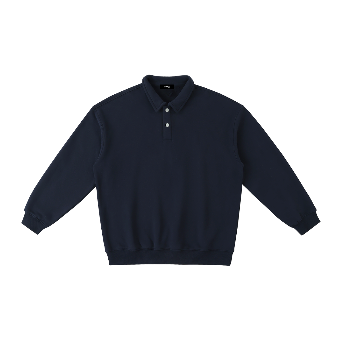 Sweat-shirt à col polo épais