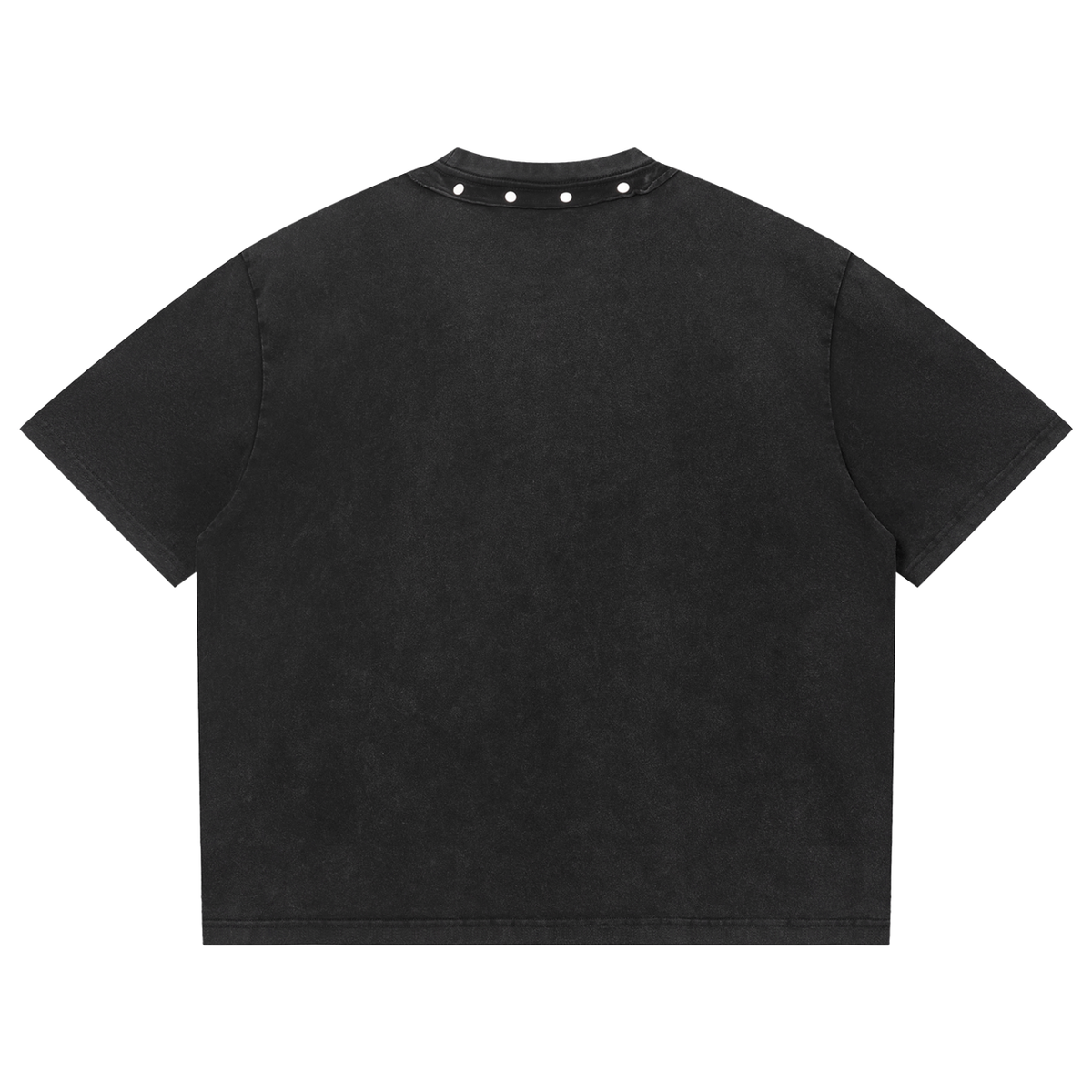 T-shirt boxy délavé clouté unisexe