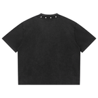 Unisex Washed Boxy Studded T-Shirt