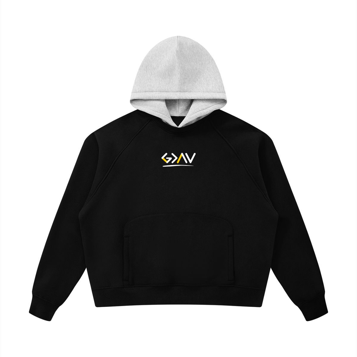 Unisex Fleece Raglan Color Block Hoodie