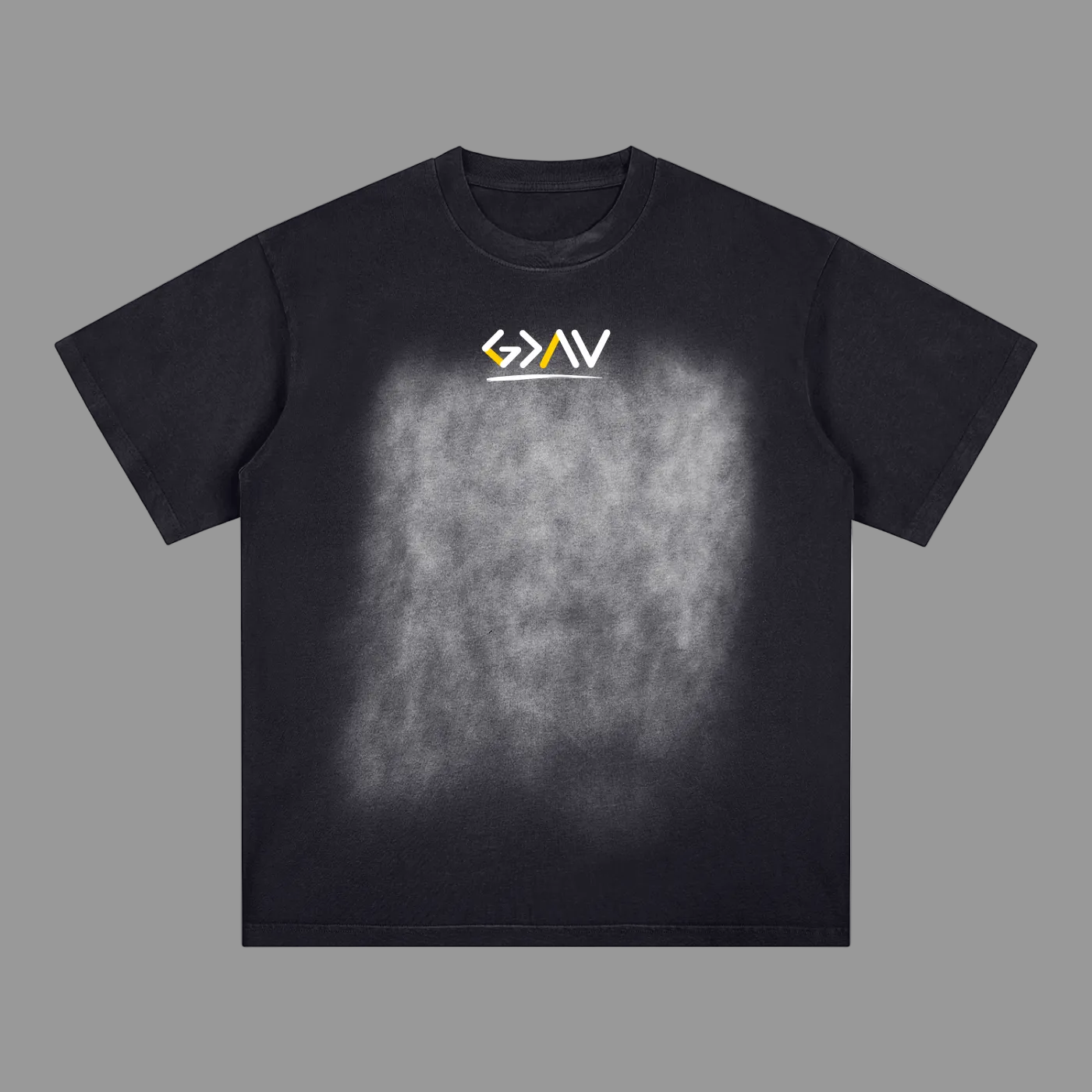 T-shirt délavé Square Patch Monkey