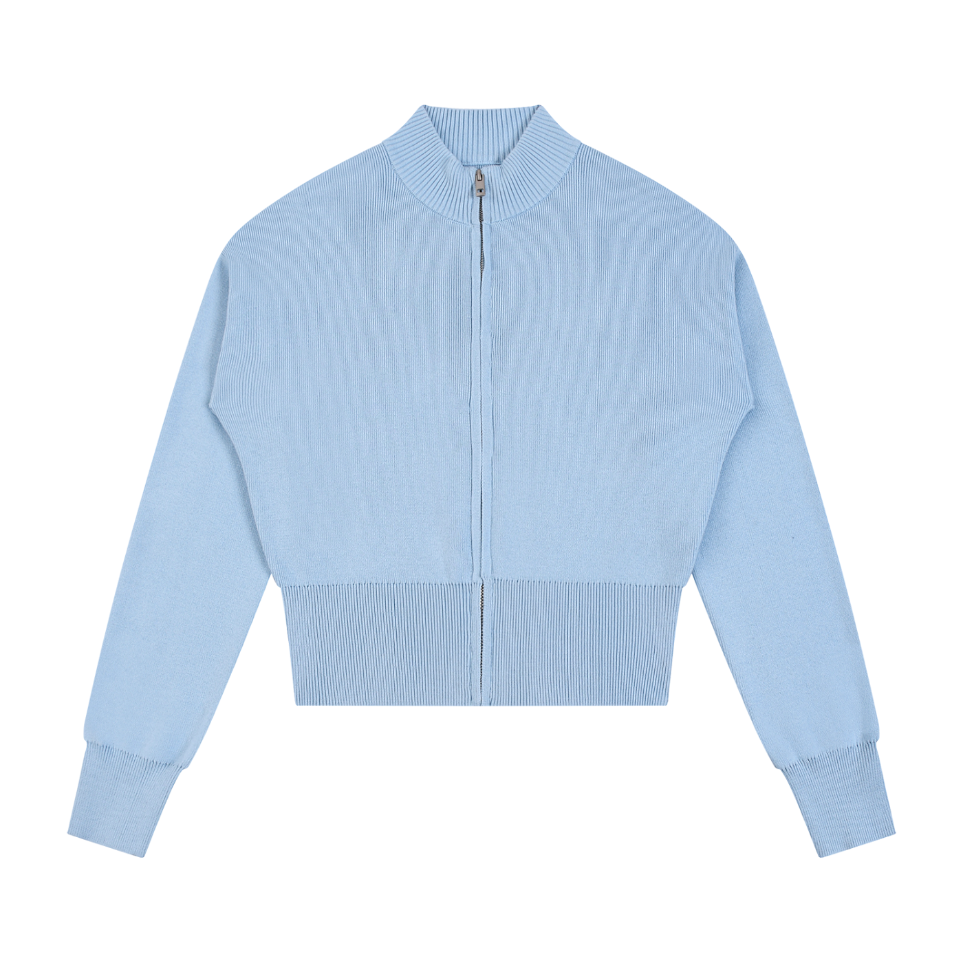Cardigan Zippé Col Montant