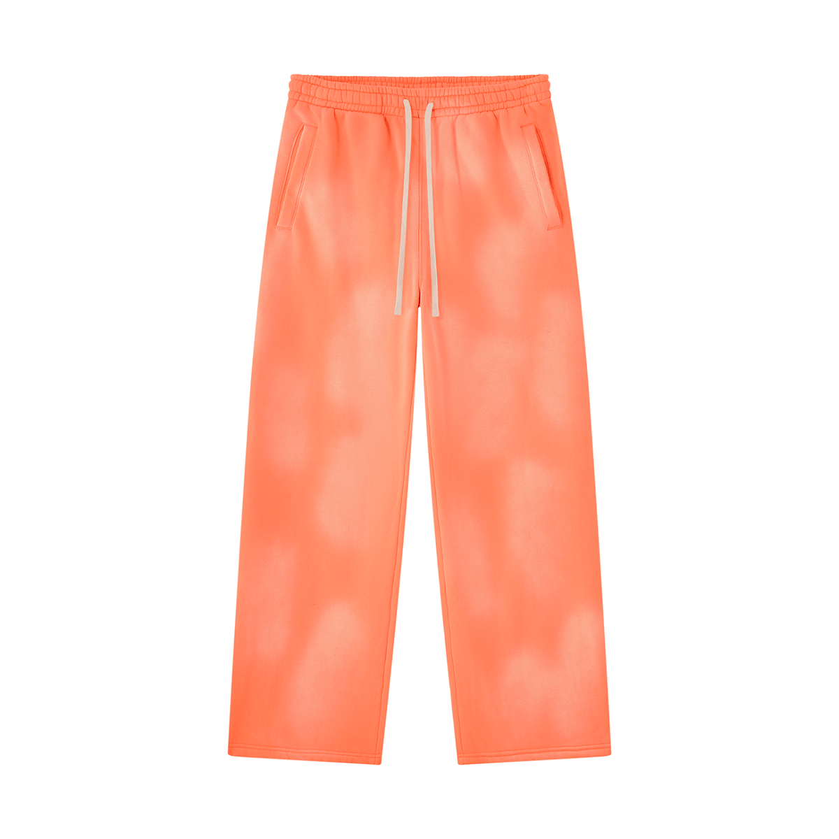 Pantalon de jogging évasé en polaire délavé