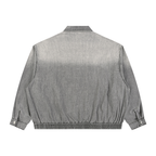 Veste en jean zippée à délavage vintage