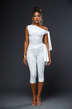 Ensemble asymétrique à nouer et pantacourt