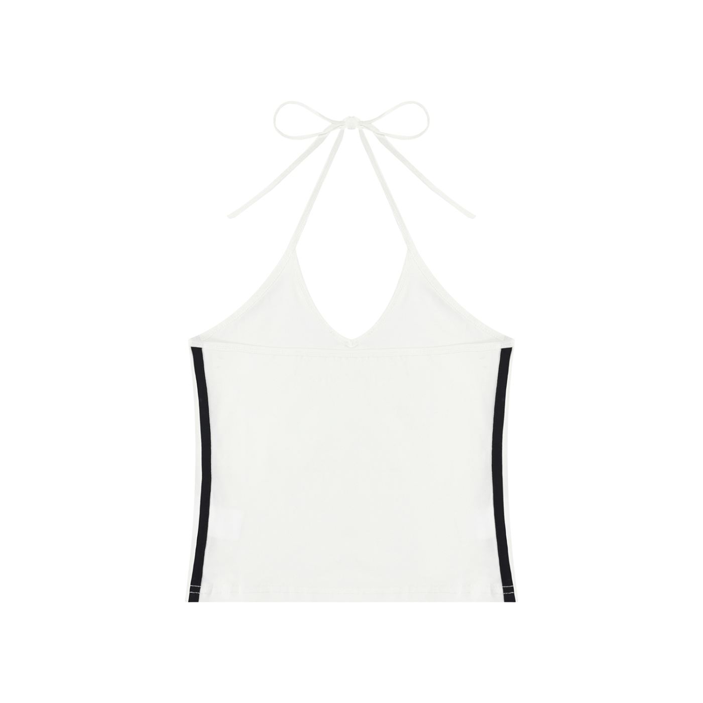 Women's Color Block Halter Crop Tank Top