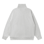 Sweat Col Montant Zippé à Épaules Tombantes