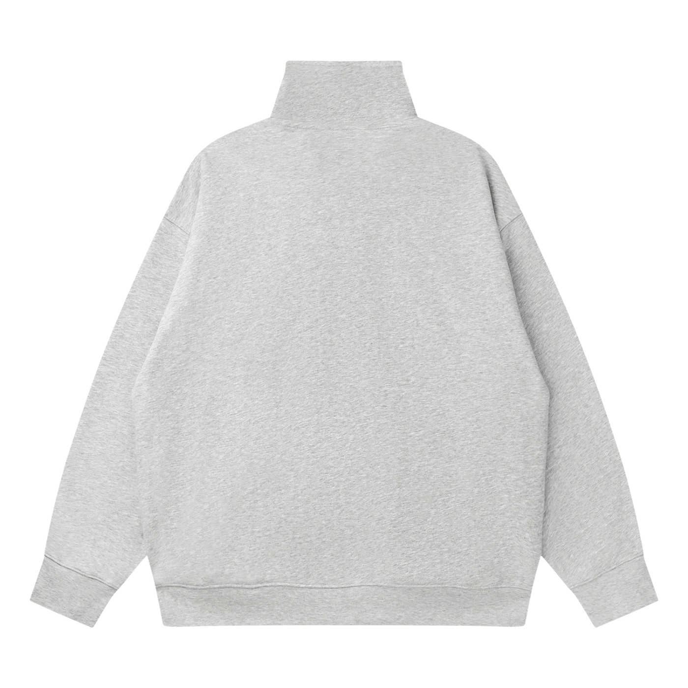 Sweat Col Montant Zippé à Épaules Tombantes