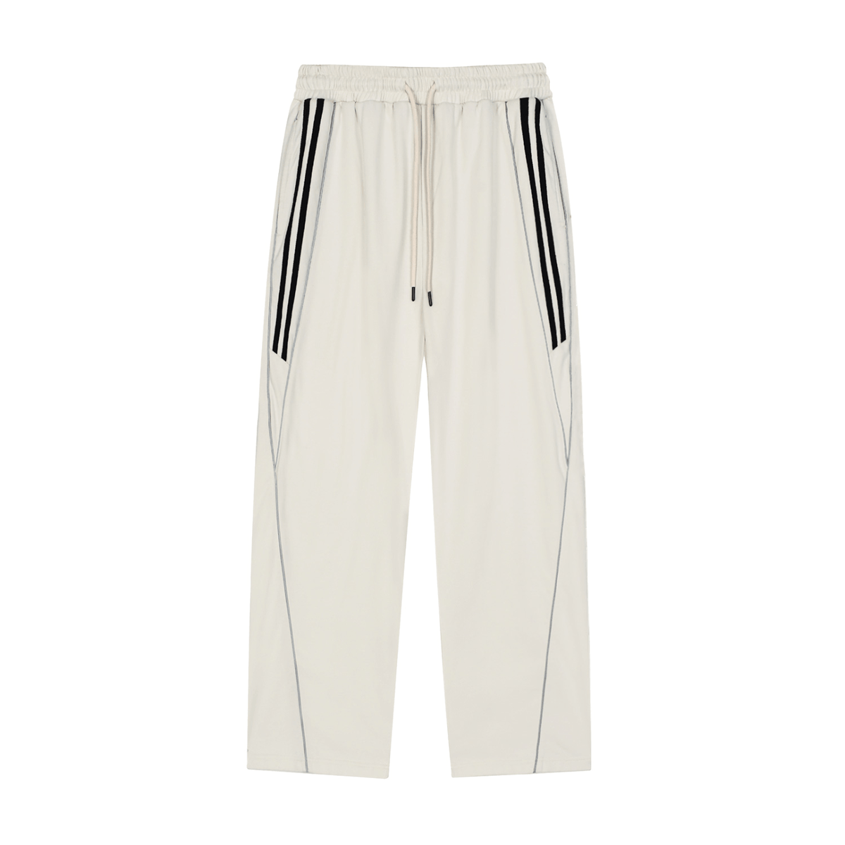 pantalons de jogging droits rayés