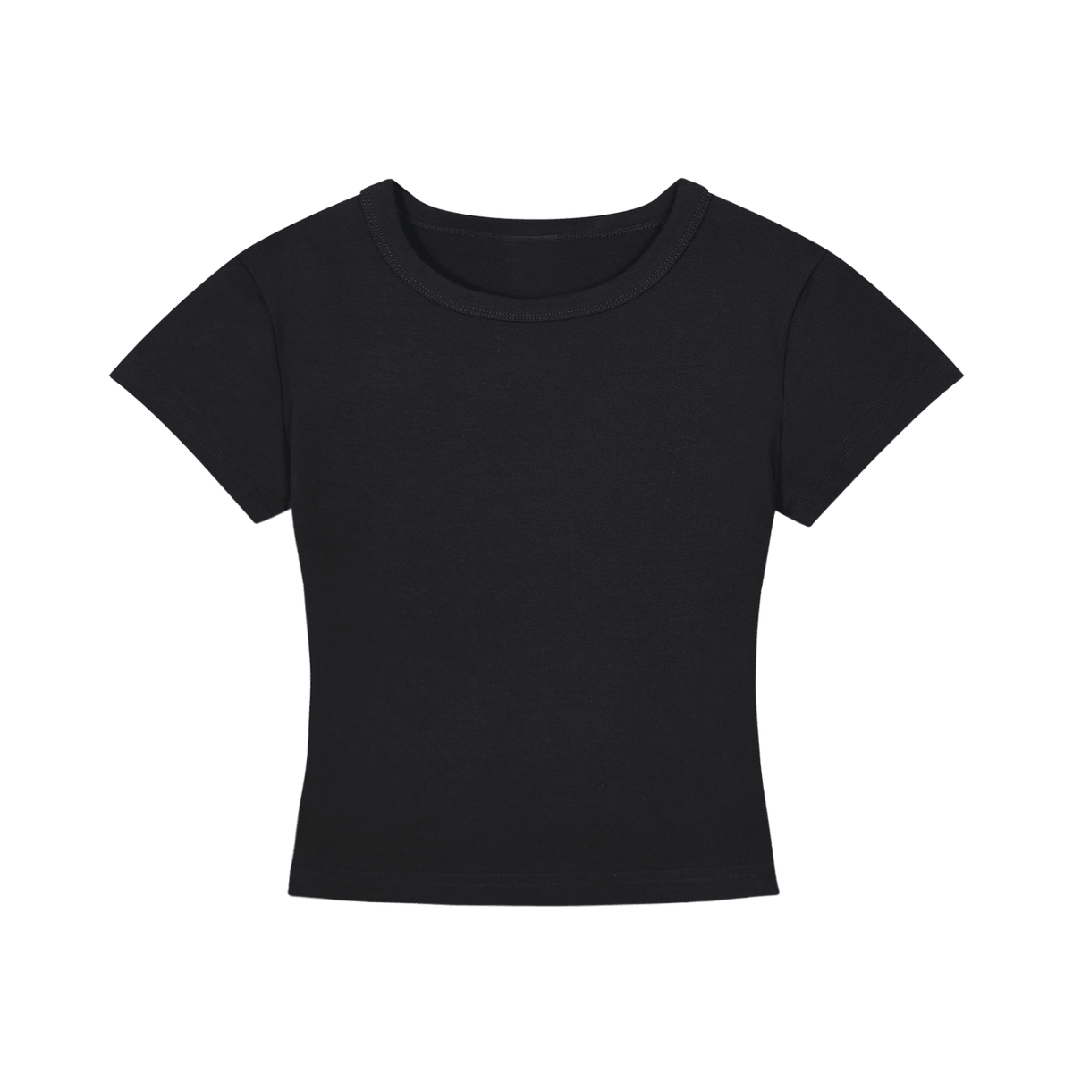 T-shirt cropped femme design bodycon