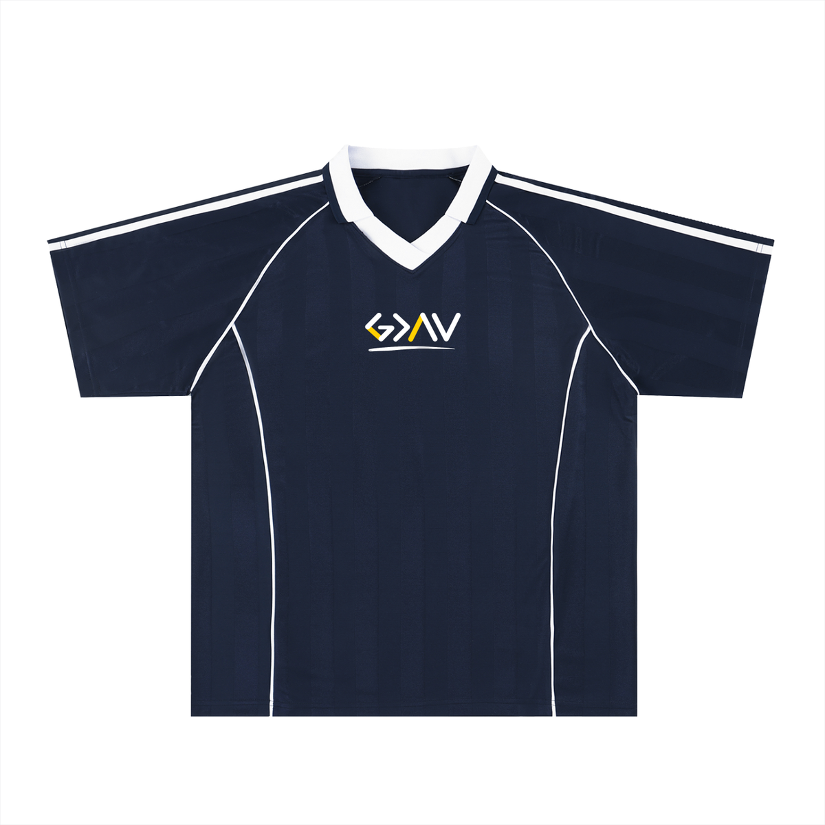 Maillot de football à col rayé ombré