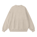 Sweat-shirt oversize délavé neige