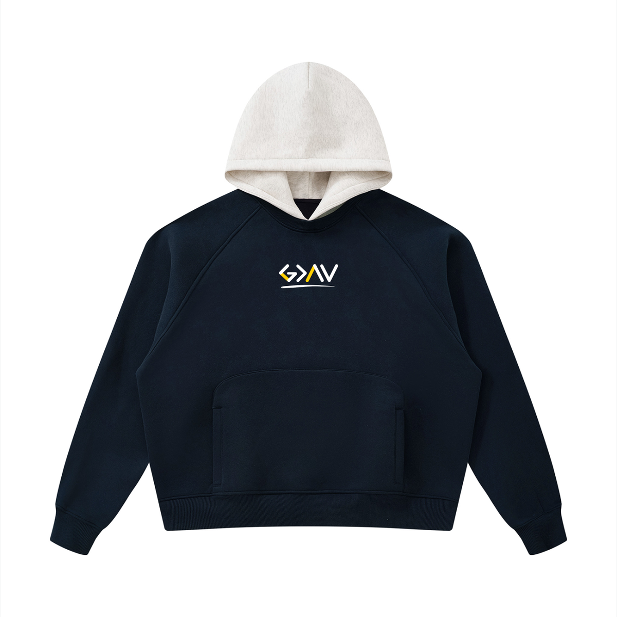 Unisex Fleece Raglan Color Block Hoodie