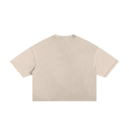 T-shirt boxy classique à bords effilochés