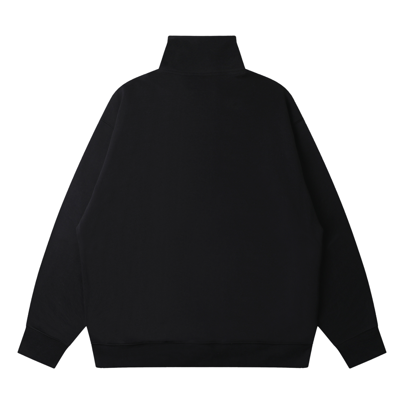 Sweat Col Montant Zippé à Épaules Tombantes