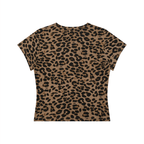Women’s Leopard Print Crop T-Shirt