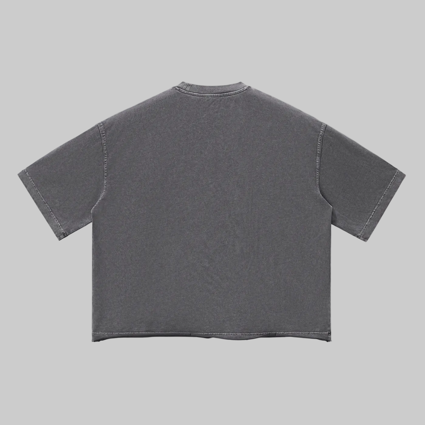 T-shirt unisexe vintage délavé à la coupe carrée