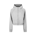 Sweat à Capuche Court Zippé