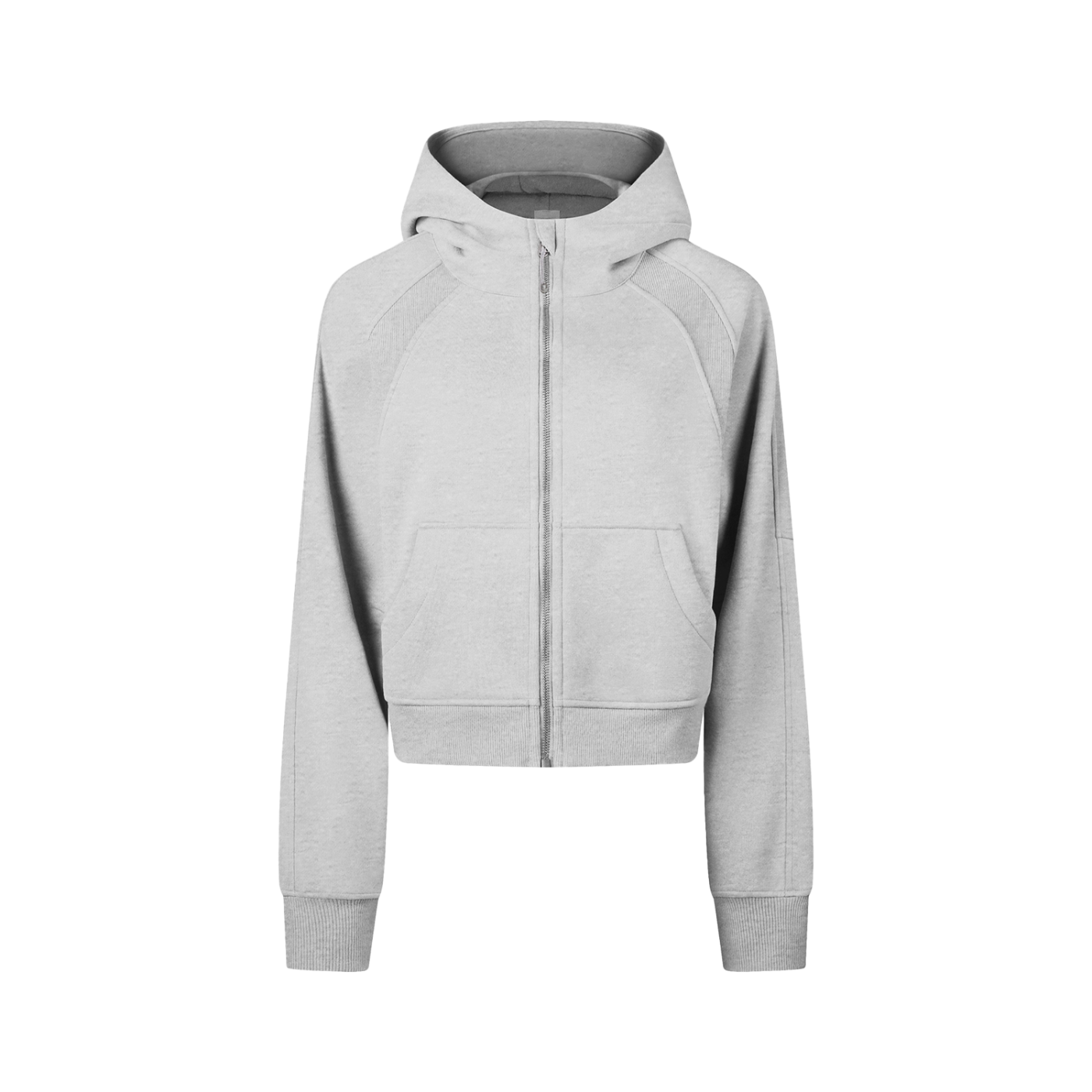 Sweat à Capuche Court Zippé