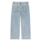 Unisex Vintage Wash Straight Leg Jeans