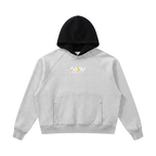 Unisex Fleece Raglan Color Block Hoodie