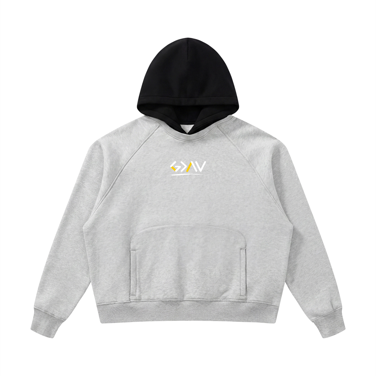 Unisex Fleece Raglan Color Block Hoodie