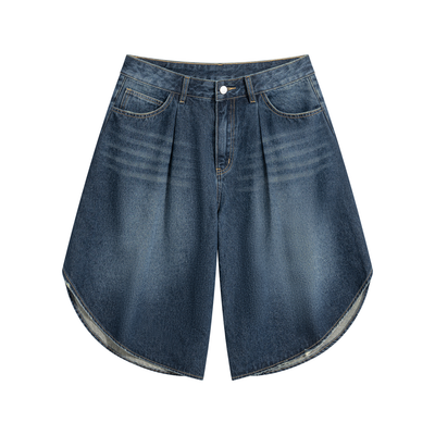 Men’s Wide Leg Denim Shorts