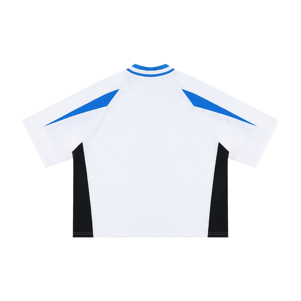 T-shirt oversize col V bicolore