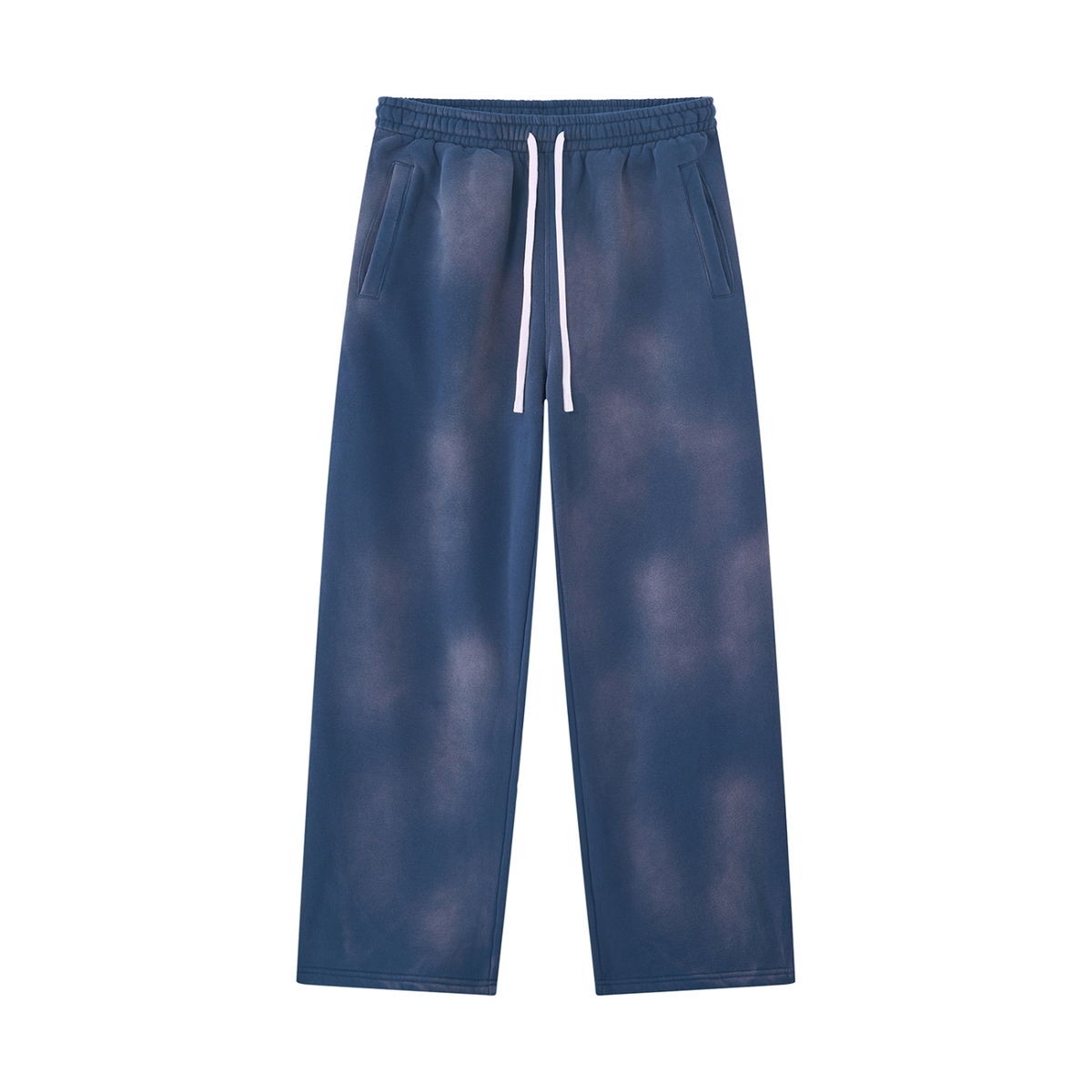 Pantalon de jogging évasé en polaire délavé