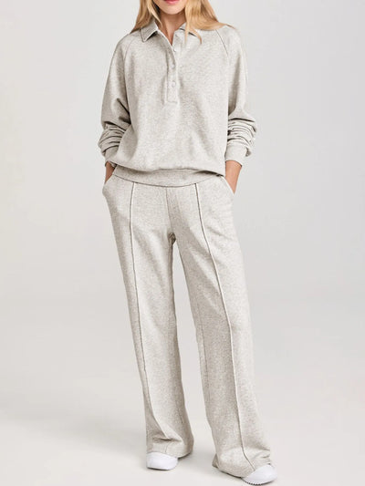 Ensemble de sport sweat-shirt et pantalon taille haute - Giav