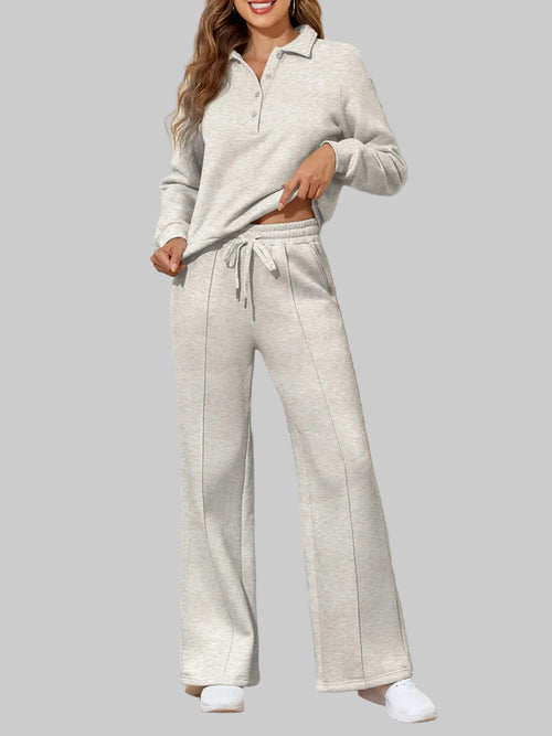 Ensemble de sport sweat-shirt et pantalon taille haute - Giav