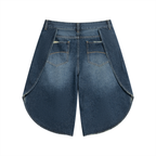 Men’s Wide Leg Denim Shorts