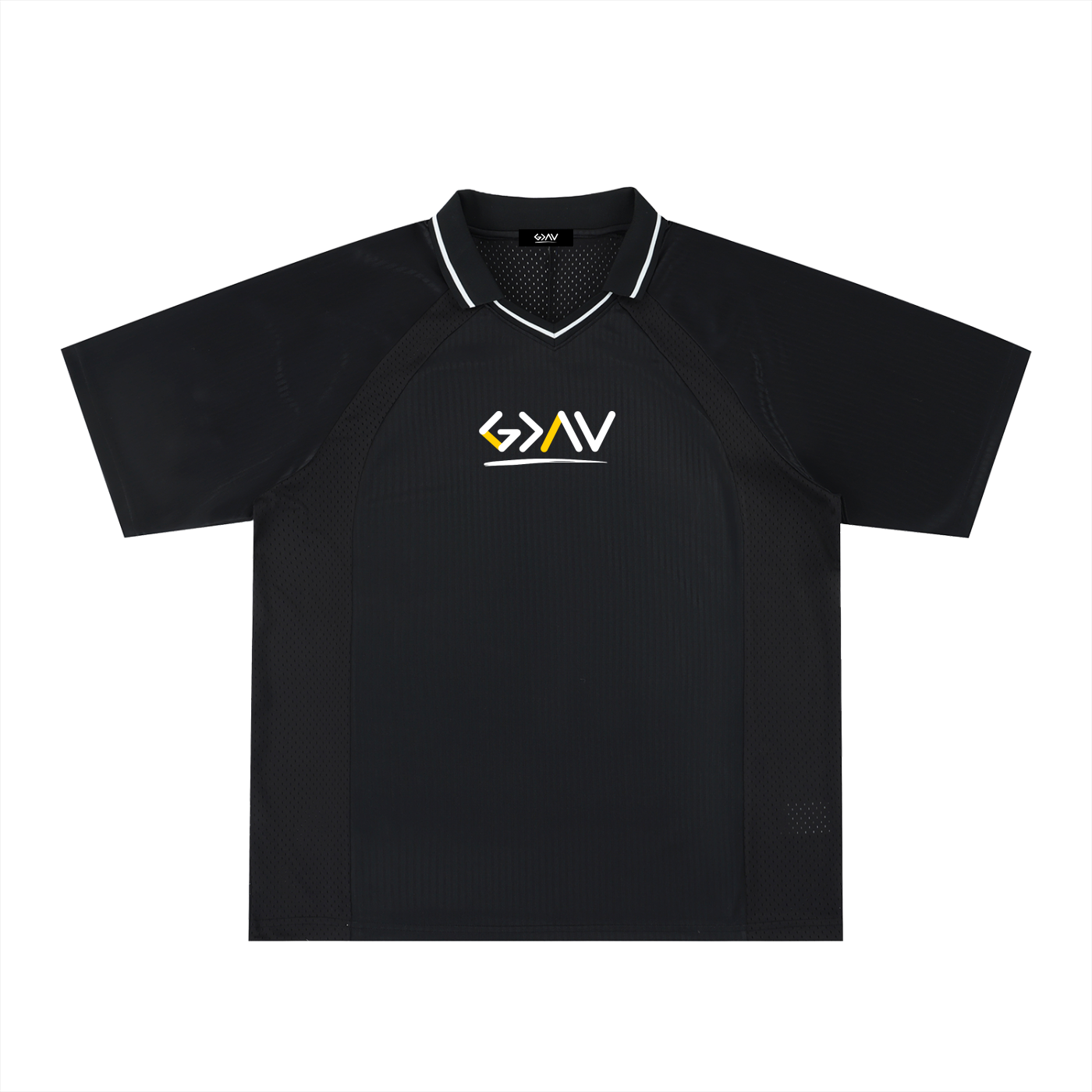 Striped V-Neck Soccer Jersey