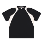 Contrast Panel Cotton T-Shirt
