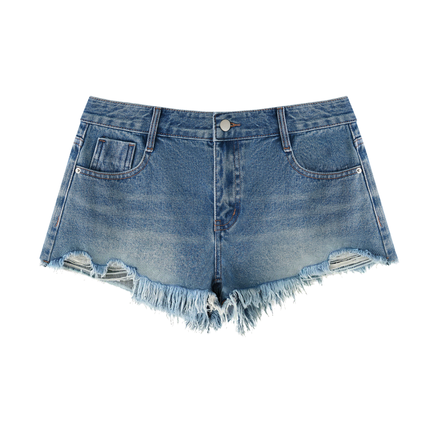 Short en Jean Délavé Vintage