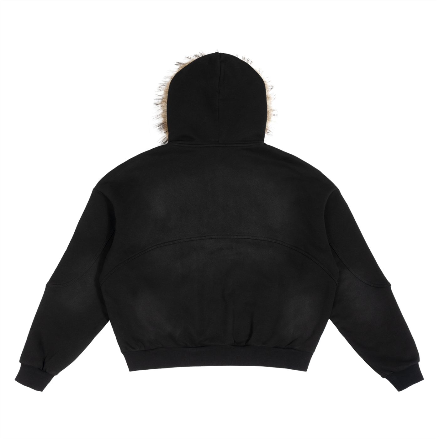 Sweat à capuche fourrure Sun Fade Boxy
