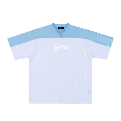 Maillot de foot oversize en mesh à col V