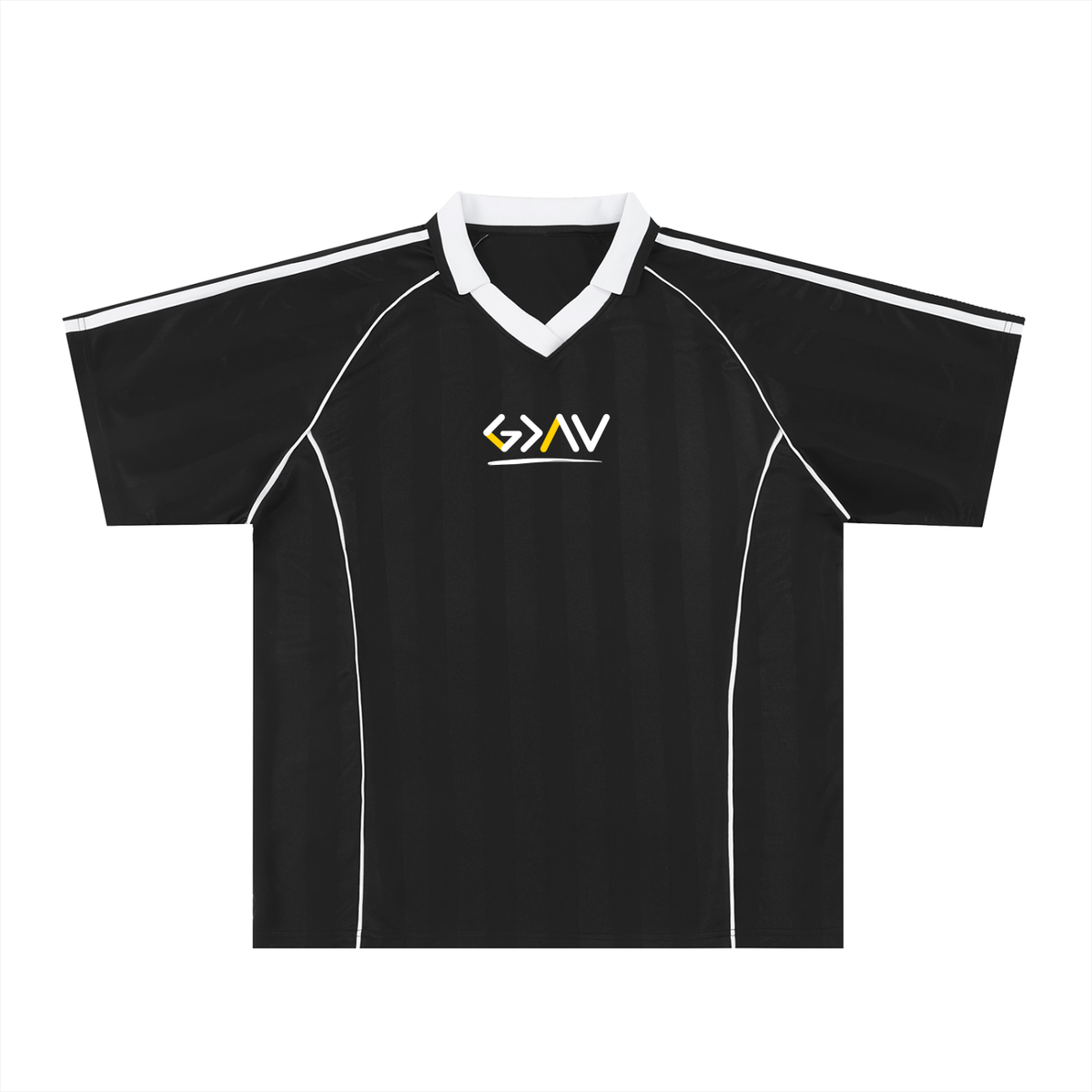 Maillot de football à col rayé ombré