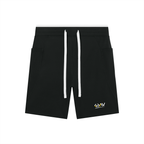 Short de Yoga Taille Haute à Bandes Contrastantes