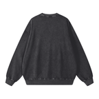 Sweat-shirt oversize délavé neige