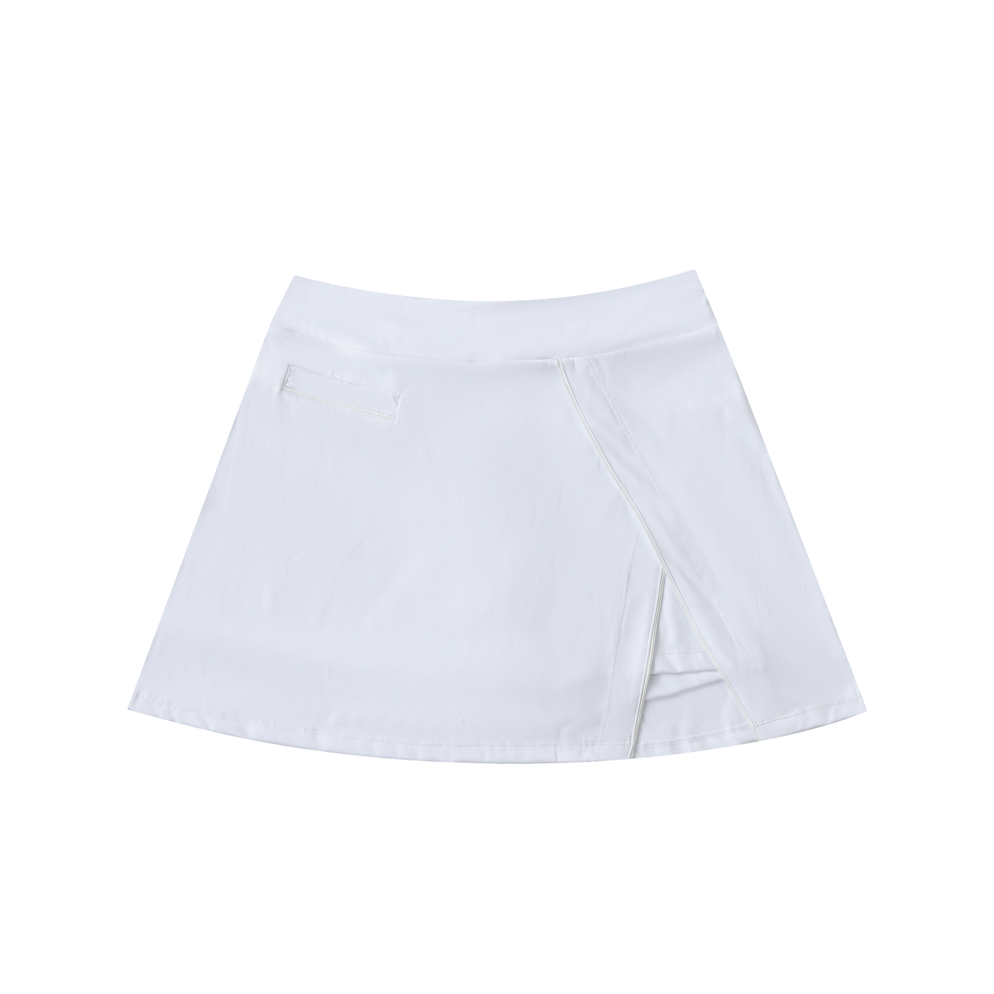 Jupe Évasée Taille Haute à Poches – Style Sporty-Chic
