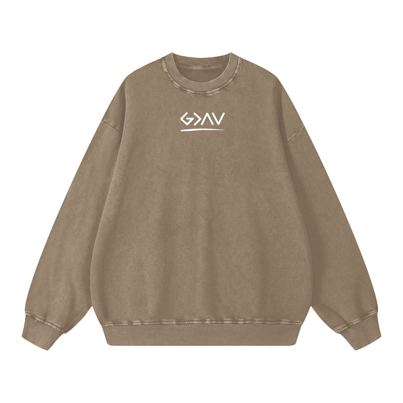 Sweat-shirt oversize délavé neige