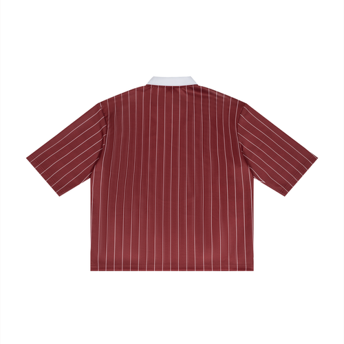Maillot de foot à rayures et col
