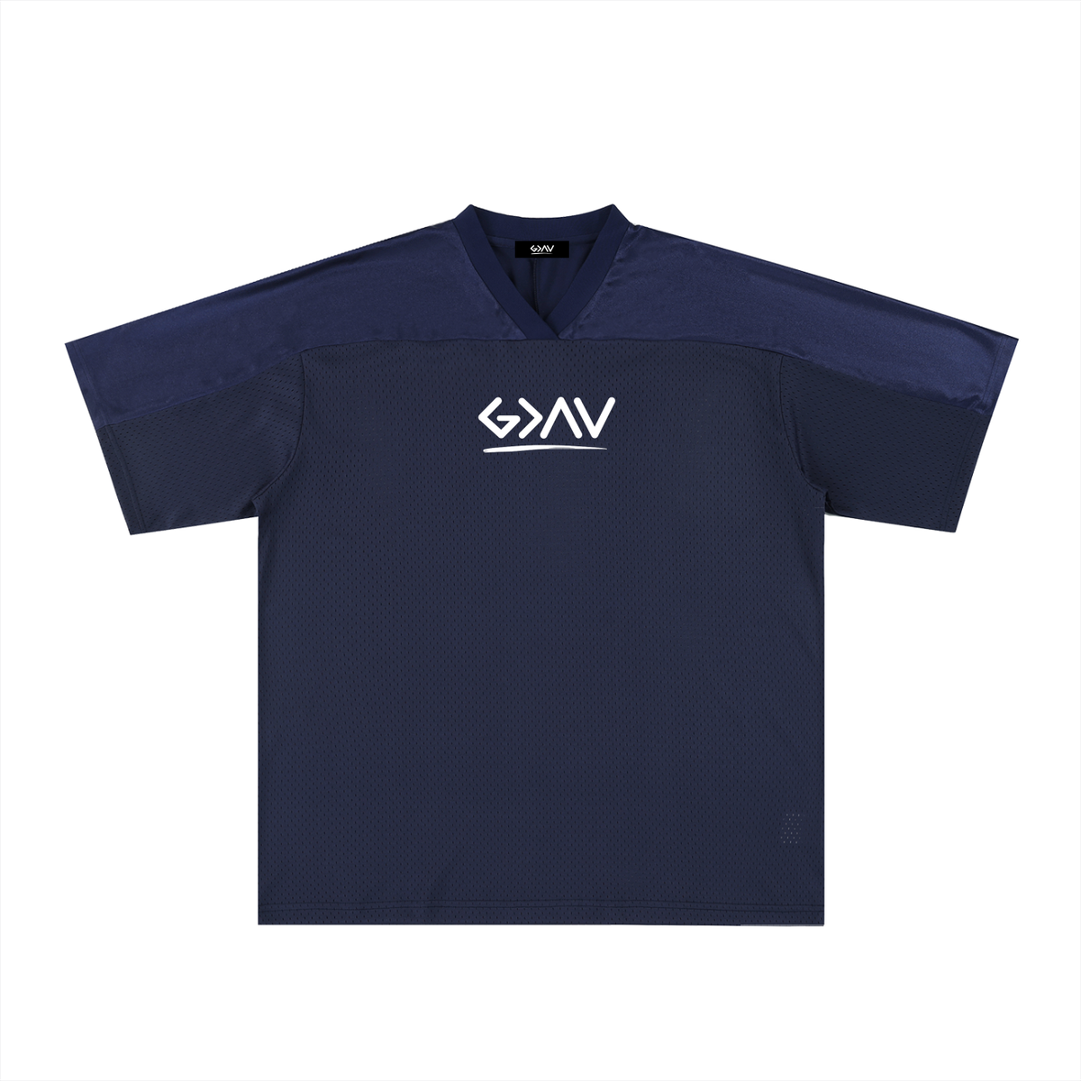 Maillot de foot oversize en mesh à col V