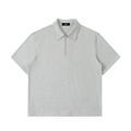 Half-Zip Cotton Polo Shirt